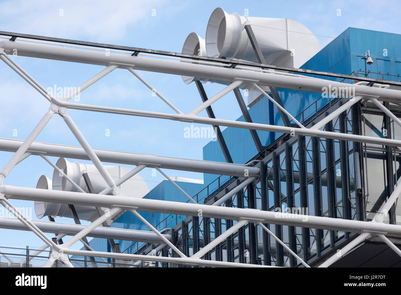 Le Centre Pompidou, Paris, France Banque D'Images