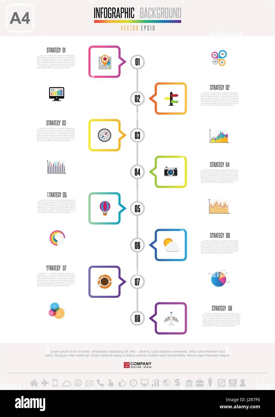 L'élément de conception infographique .eps vectoriel10 Illustration de Vecteur