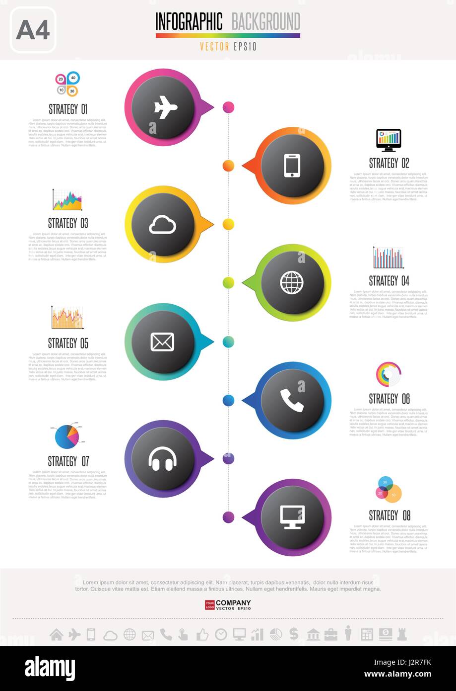 L'élément de conception infographique .eps vectoriel10 Illustration de Vecteur