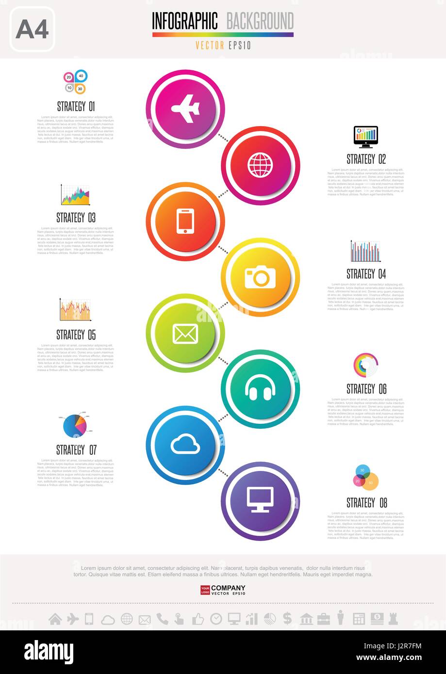 L'élément de conception infographique .eps vectoriel10 Illustration de Vecteur