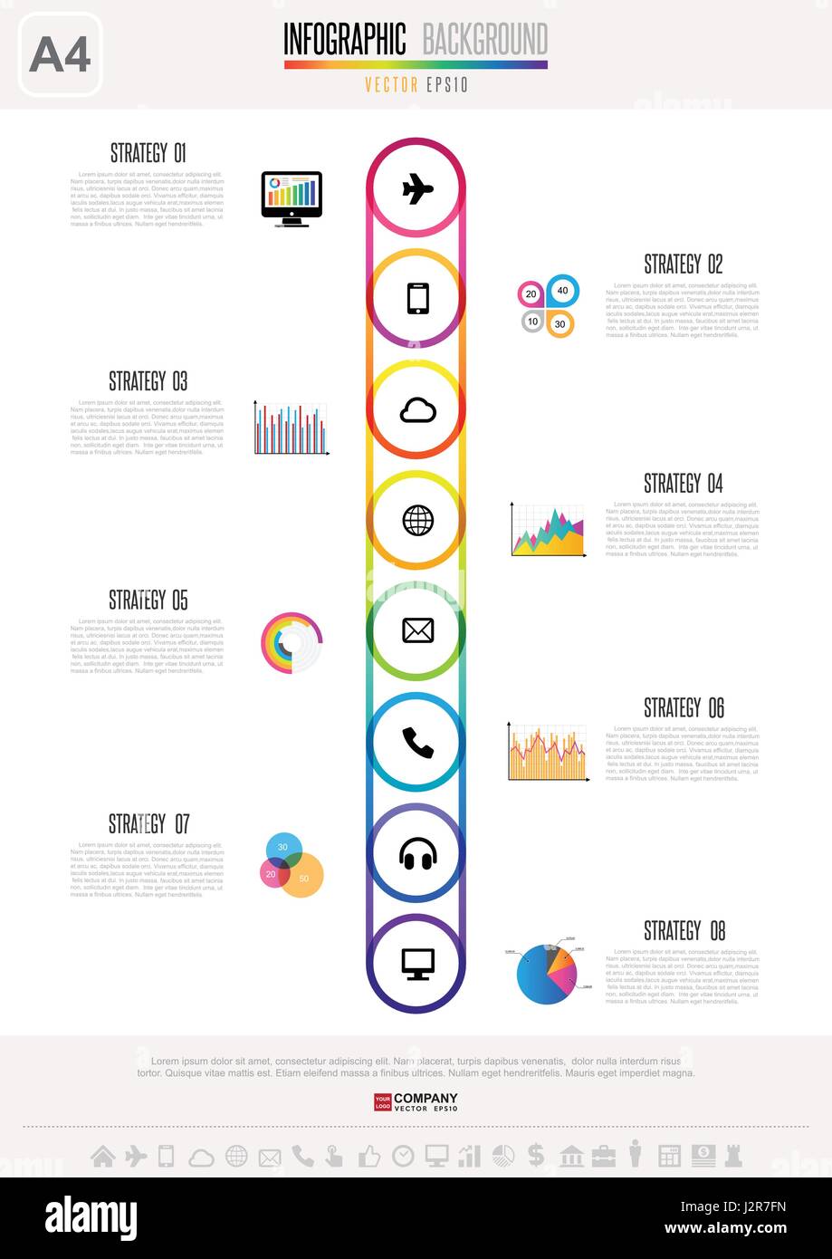L'élément de conception infographique .eps vectoriel10 Illustration de Vecteur