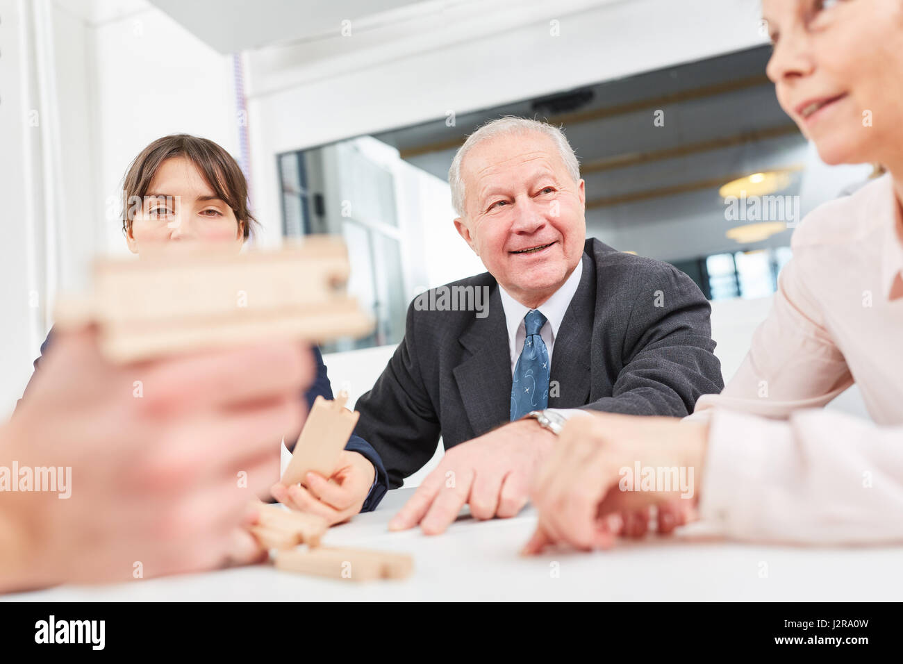 Entreprise de construction de l'équipe séminaire avec les gens d'affaires en coopération Banque D'Images