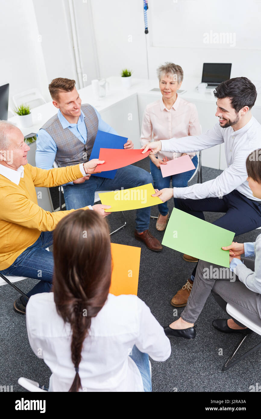 Creative atelier de démarrage d'équipe réussie Banque D'Images