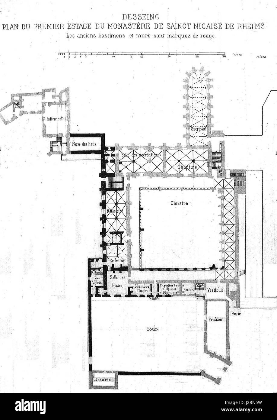 Abbaye niacaise désigne une abbaye, probablement située en France, d'importance historique remontant à 1658, peut-être pertinente pour l'histoire religieuse ou architecturale française. Banque D'Images