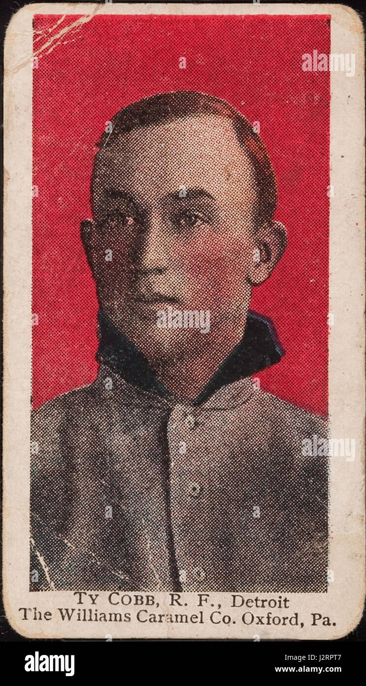 Williams caramel Ty Cobb, 1910 ans, American Tobacco Company Banque D'Images