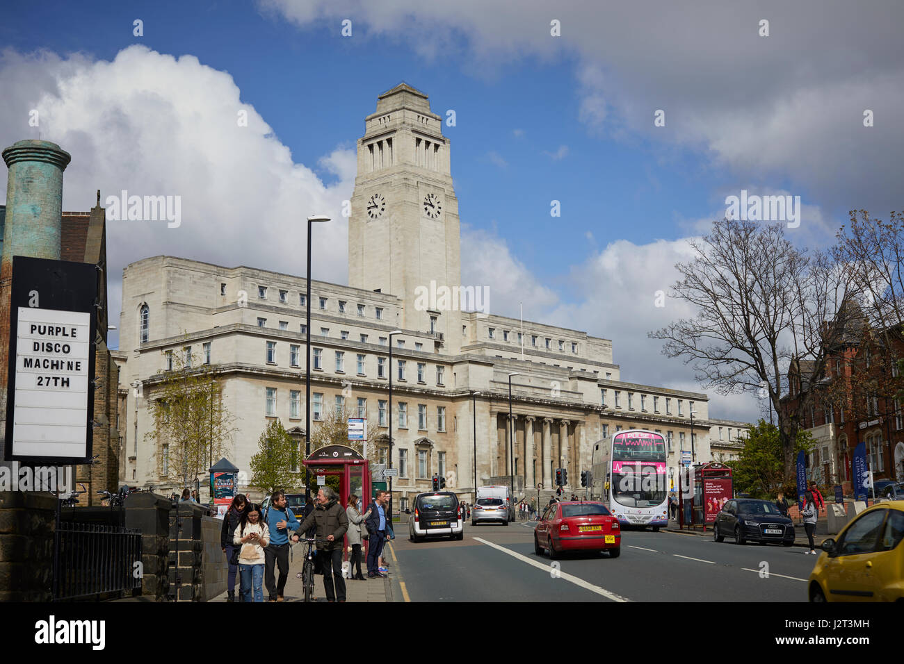 La Parkinson est un bâtiment classé grade II, Bâtiment art déco et le campanile situé à l'Université de Leeds West Yorkshire, Angleterre Banque D'Images