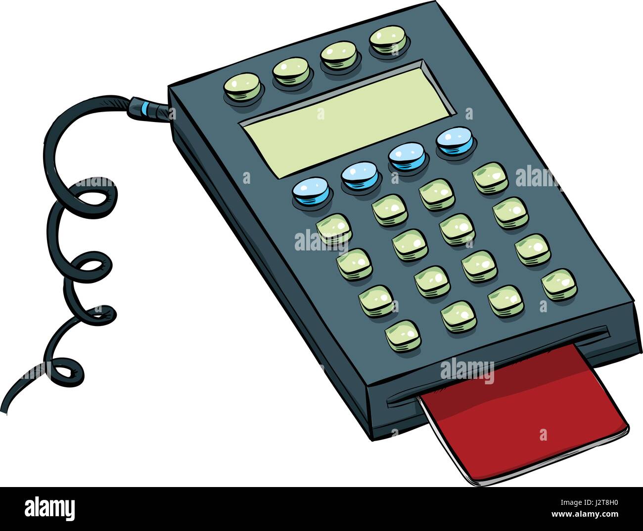 Un dessin de carte de débit avec le clavier de votre téléphone Image  Vectorielle Stock - Alamy
