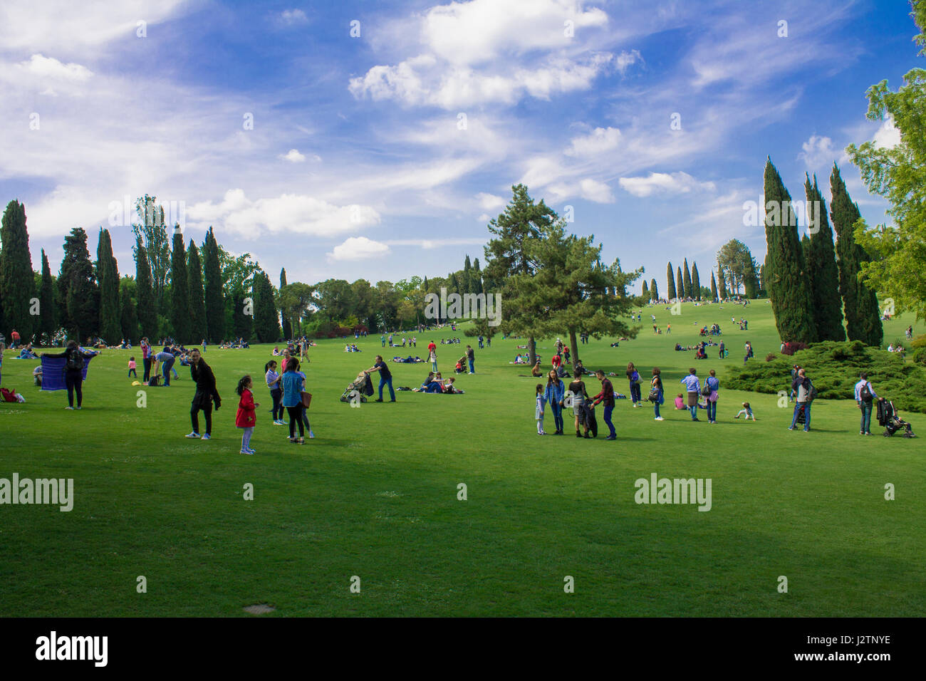 Week-end dans le jardin de parc Sigurta ItalyApril 30, 2017 Banque D'Images