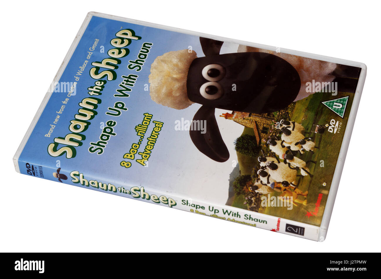 Shaun le mouton Shaun avec 'Shape' DVD Photo Stock - Alamy