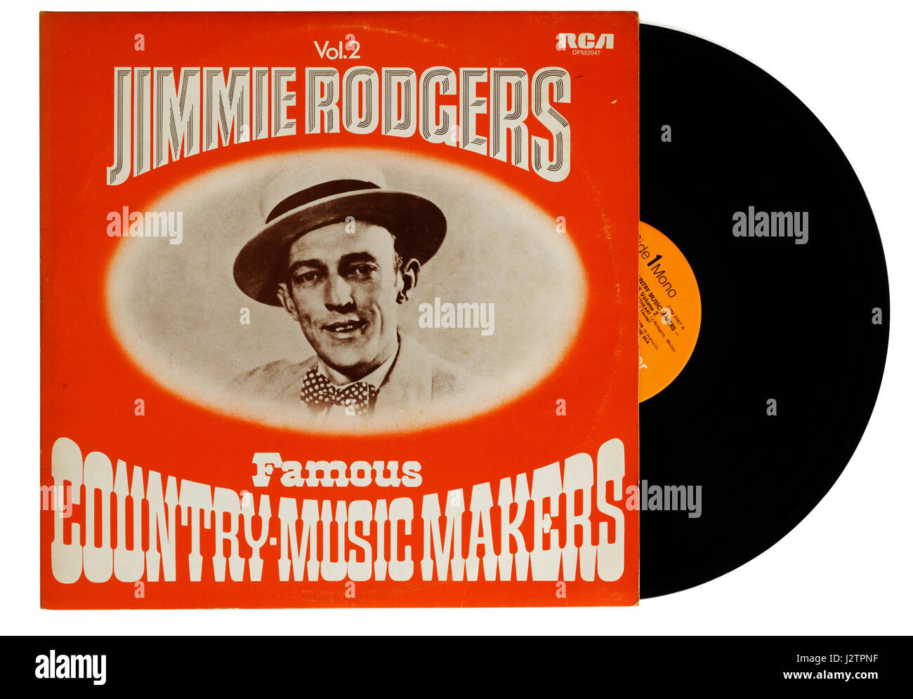 Jimmie Rodgers pays célèbre album Music Makers sur vinyle Banque D'Images