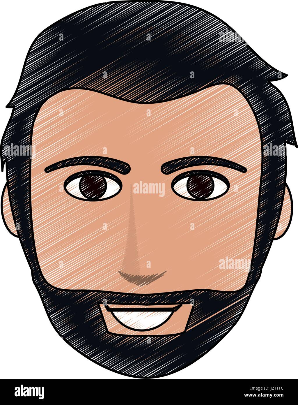 dessin dans la barbe