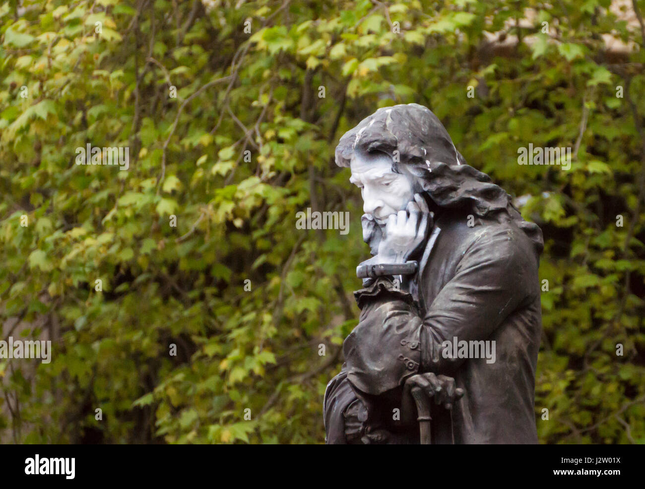Vues de Bristol qui se rapportent à l'Colston, philanthrope, Marchand et Marchand d'esclave. Statue de Colston dans Statuevandalized 2017 Bristol Centre Banque D'Images