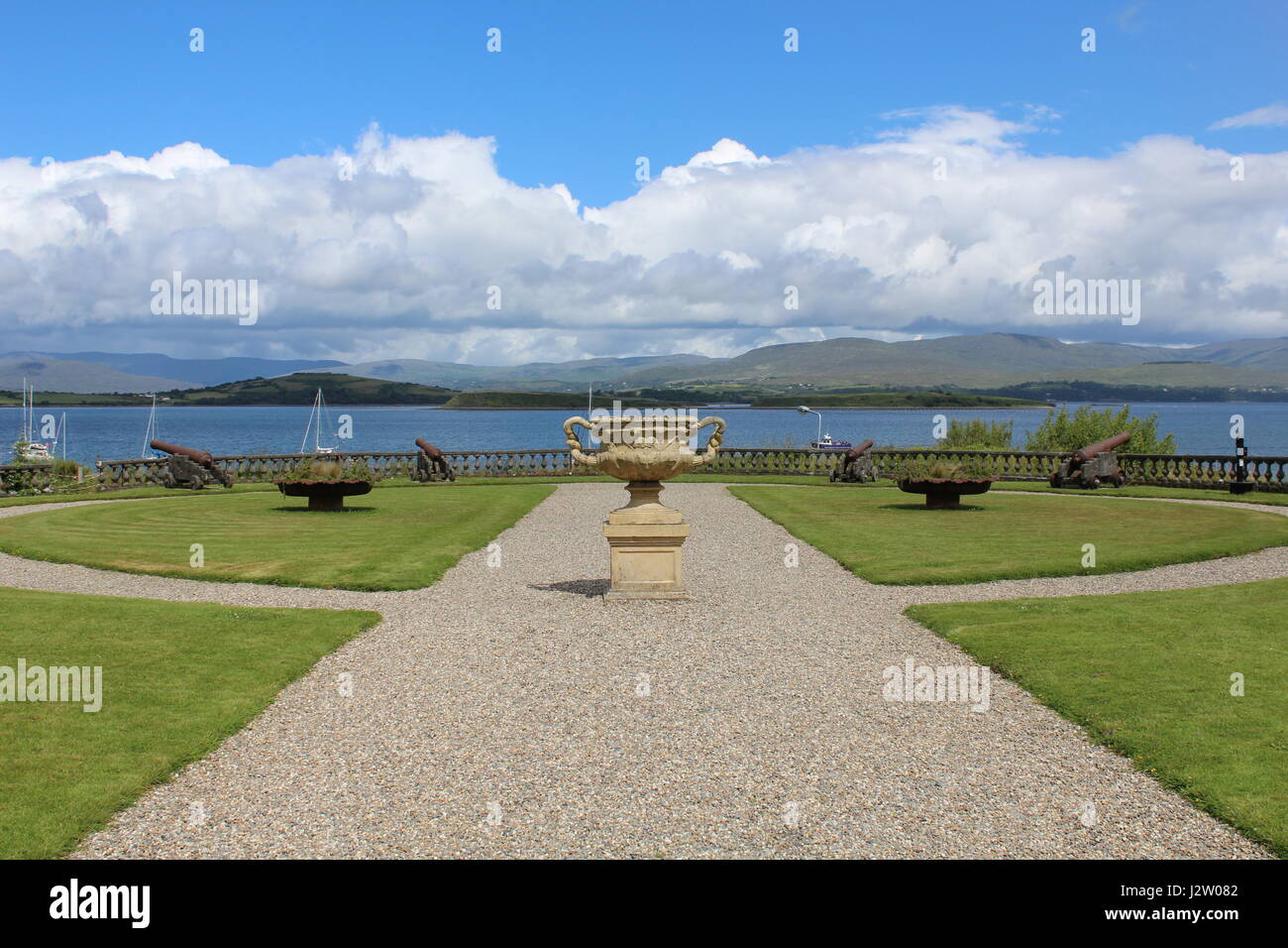 Jardin avant de bantry bantry house West Cork Irlande Banque D'Images