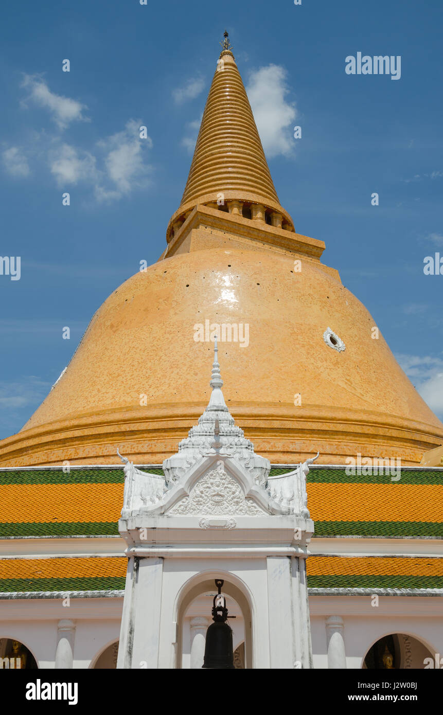 Phra Pathommachedi est l'emblème de Nakhon Pathom Province de la Thaïlande et est le plus grand Stupa dans le monde. Banque D'Images