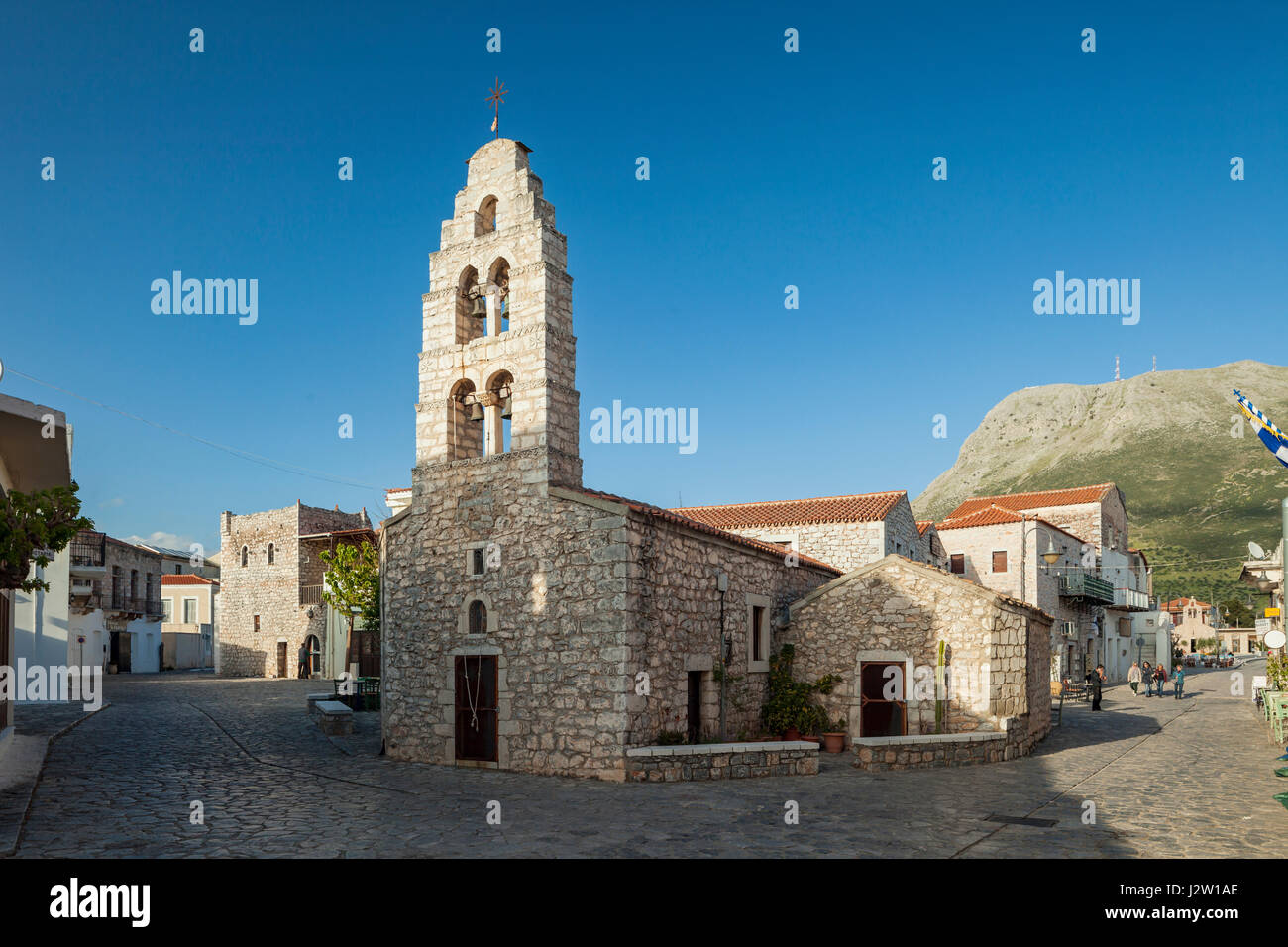 Petite église à Areopoli, Laconie, Péloponnèse, Grèce. Banque D'Images