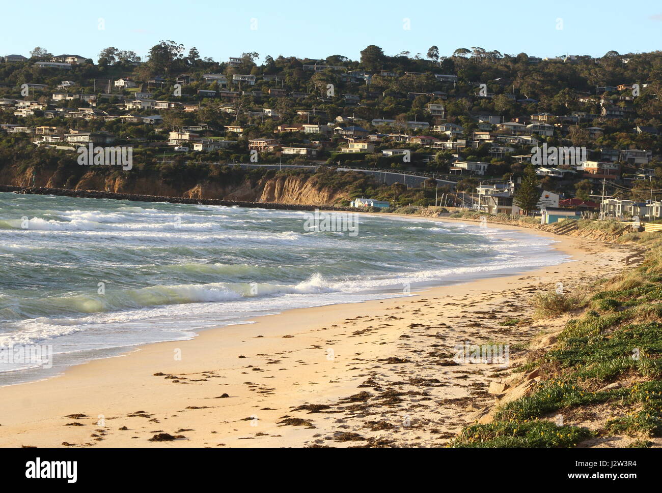 Vue sur la côte de la plage, Victoria, Australie le 9 mai 2016 Photo de Keith Mayhew Banque D'Images