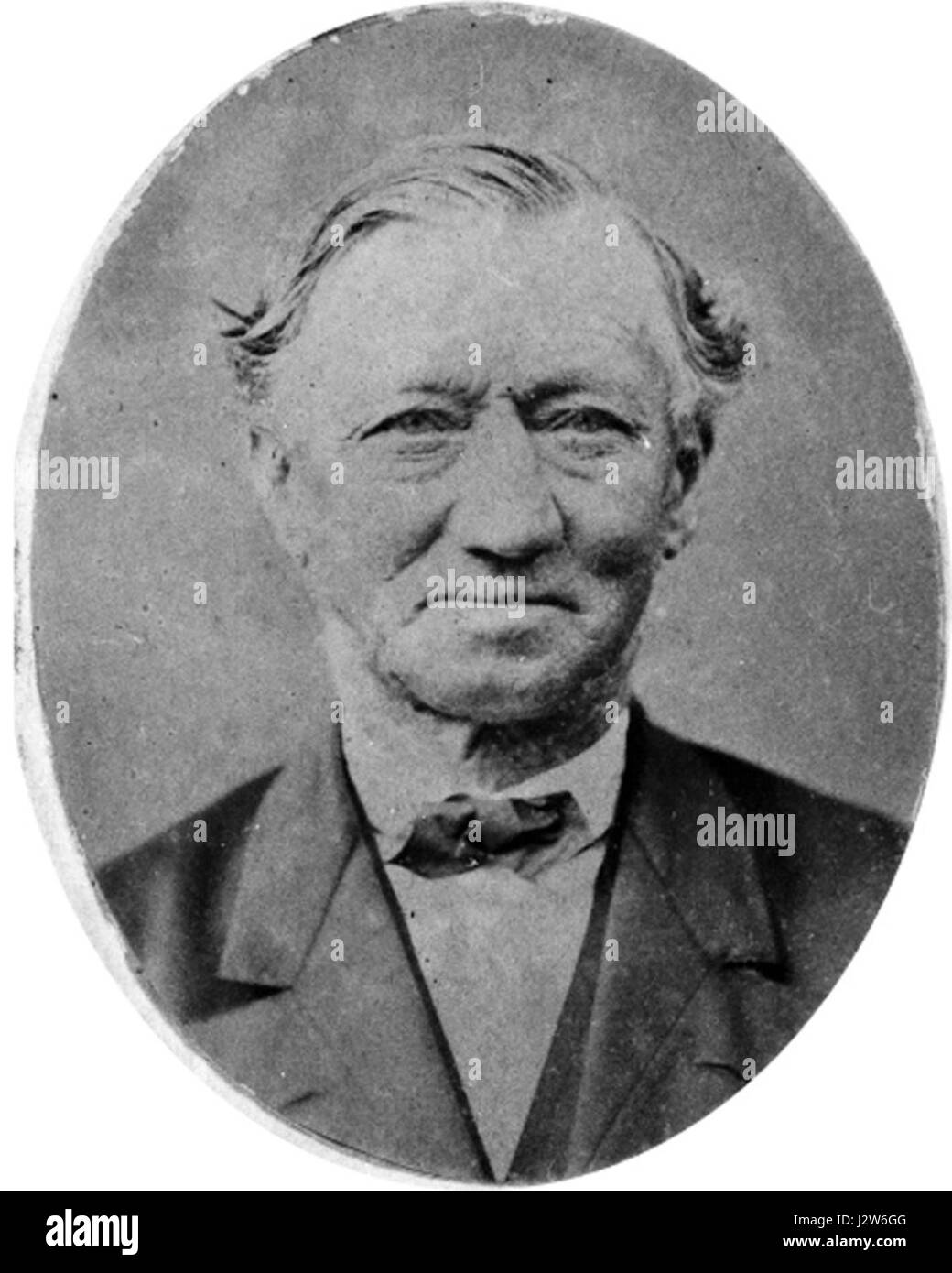 Portrait de William Oliver, créé en 1837, représentant l'individu dans un contexte historique. Banque D'Images