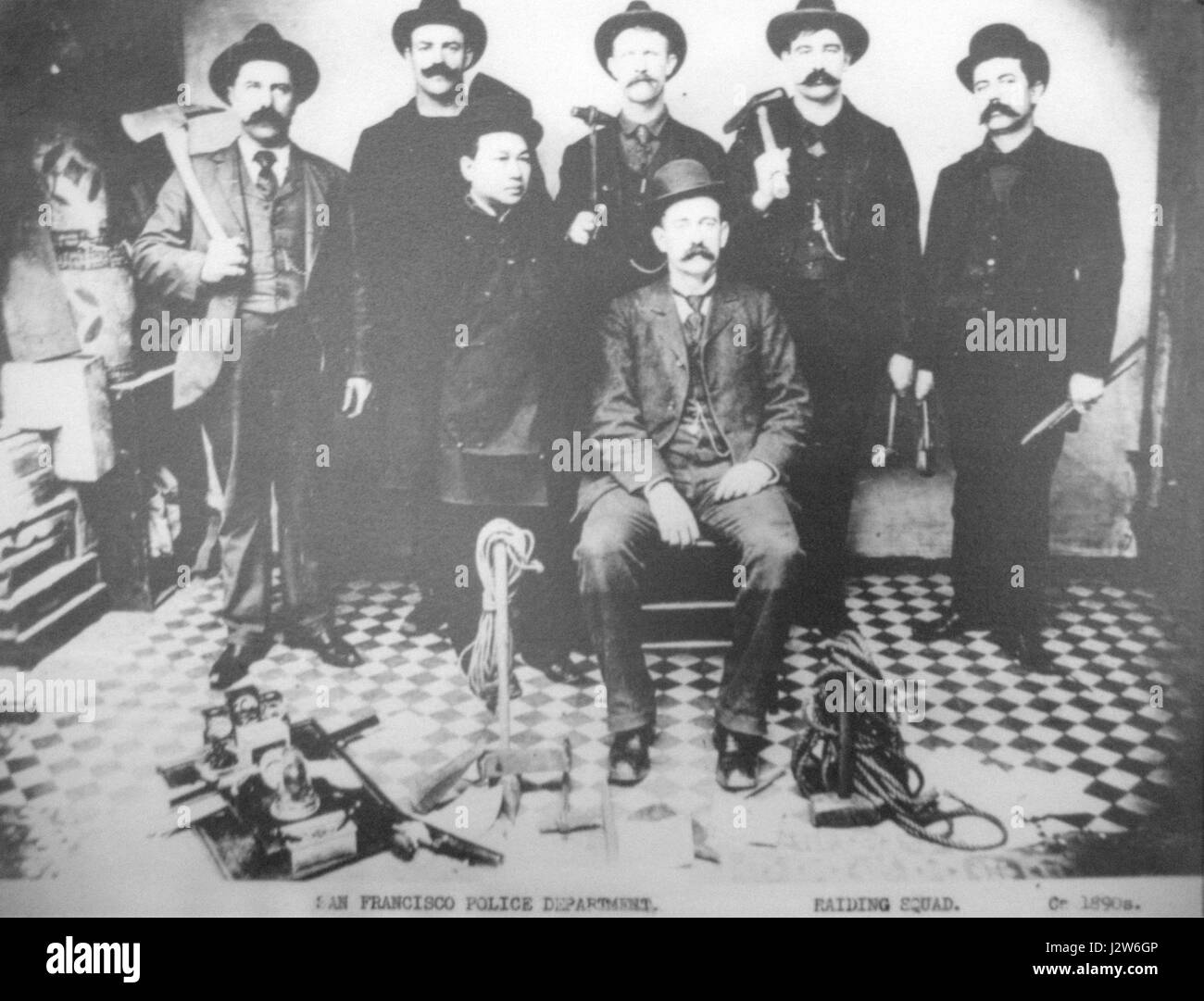 1890 anagoria Ueberfallkommando Polizei San Francisco 6497 un Banque D'Images
