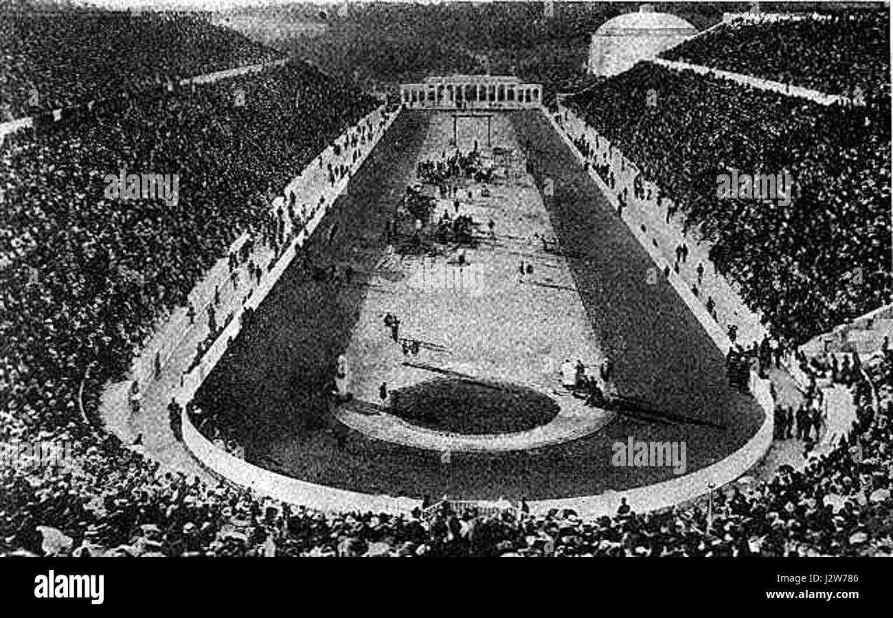 Le stade d'Athènes 1906 Banque D'Images