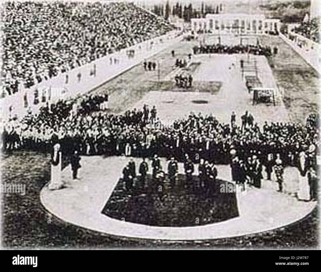 Cérémonie d'ouverture des Jeux Olympiques de 1896 Banque D'Images