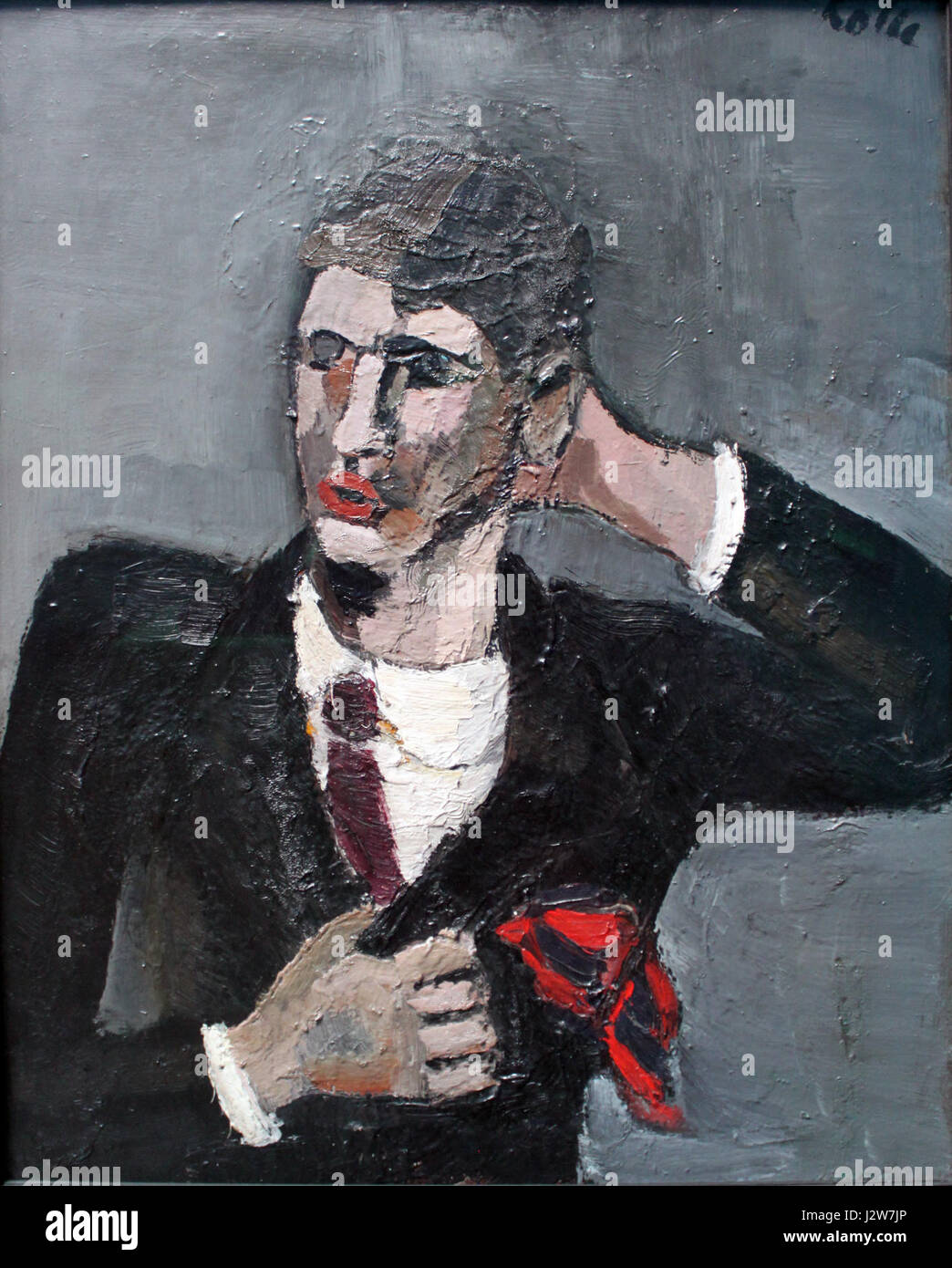 '1930 Kolle Selbstbildnis anagoria' fait référence à un autoportrait créé par l'artiste Kolle en 1930, mettant en valeur leur style artistique unique et leur expression personnelle. Banque D'Images