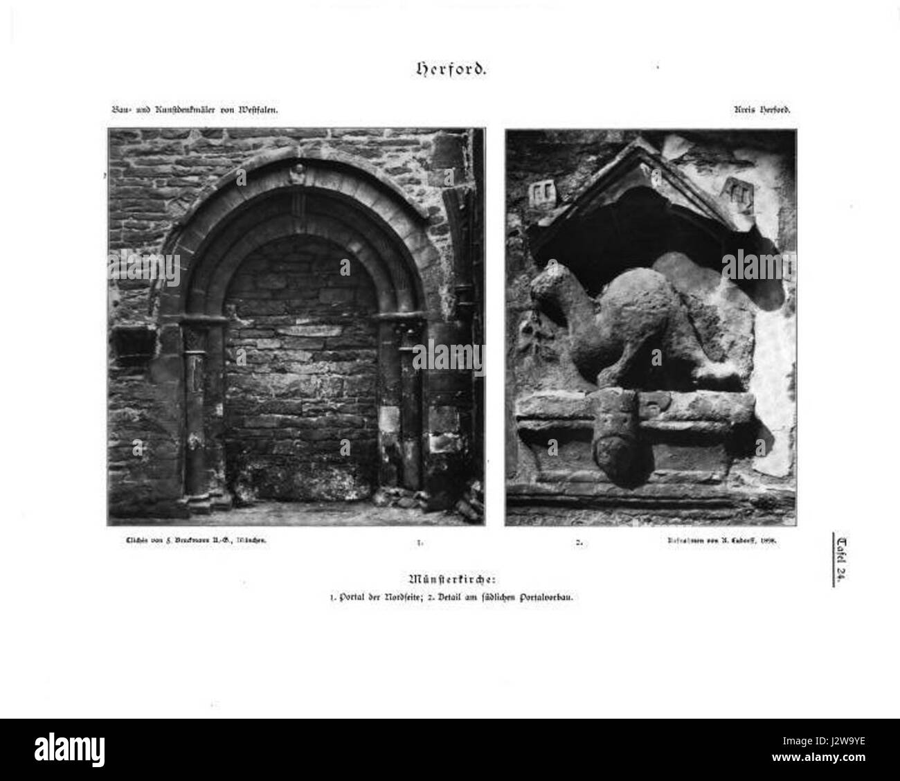 Tafel 24 68 Herford Banque D'Images