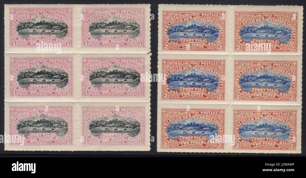 Map of the new hebrides Banque de photographies et d’images à haute