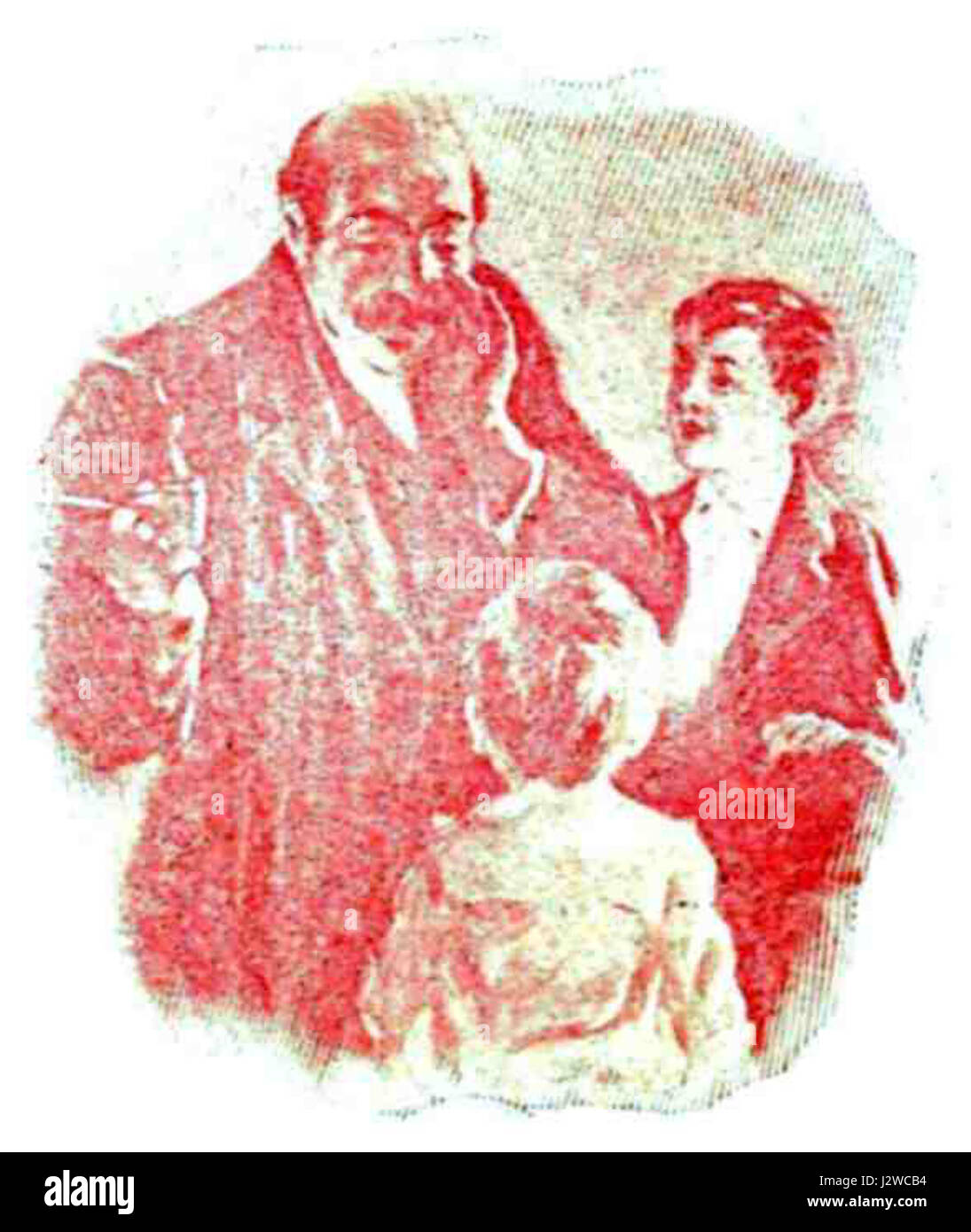 Ce titre fait référence à une représentation du Père Noël, potentiellement tirée d'un film, d'une bande dessinée ou d'une œuvre d'art, montrant une interprétation inhabituelle ou humoristique du personnage, soulignant sa nature défectueuse d'une certaine manière. Banque D'Images