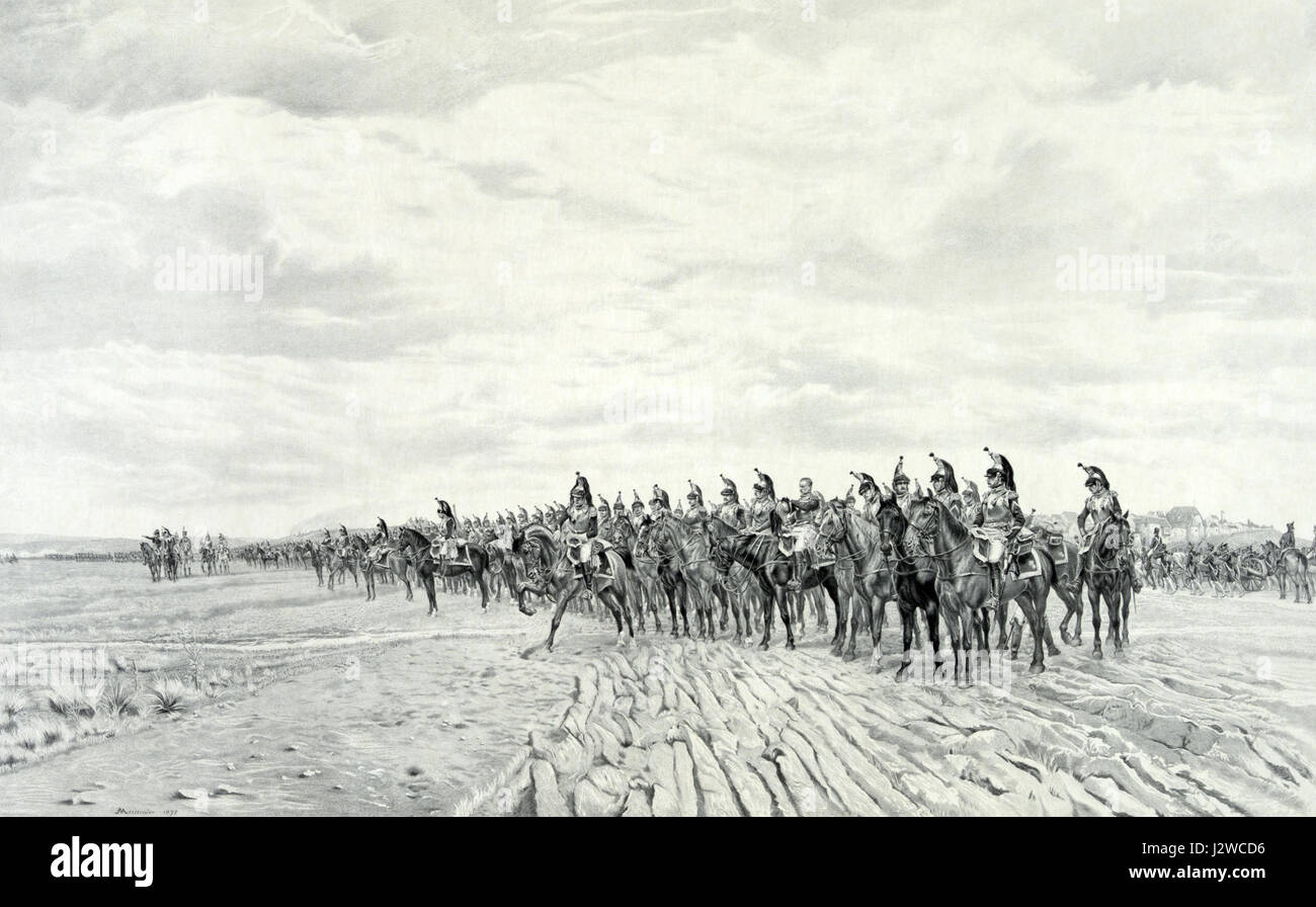 1805 Napoléon à Austerlitz Banque D'Images