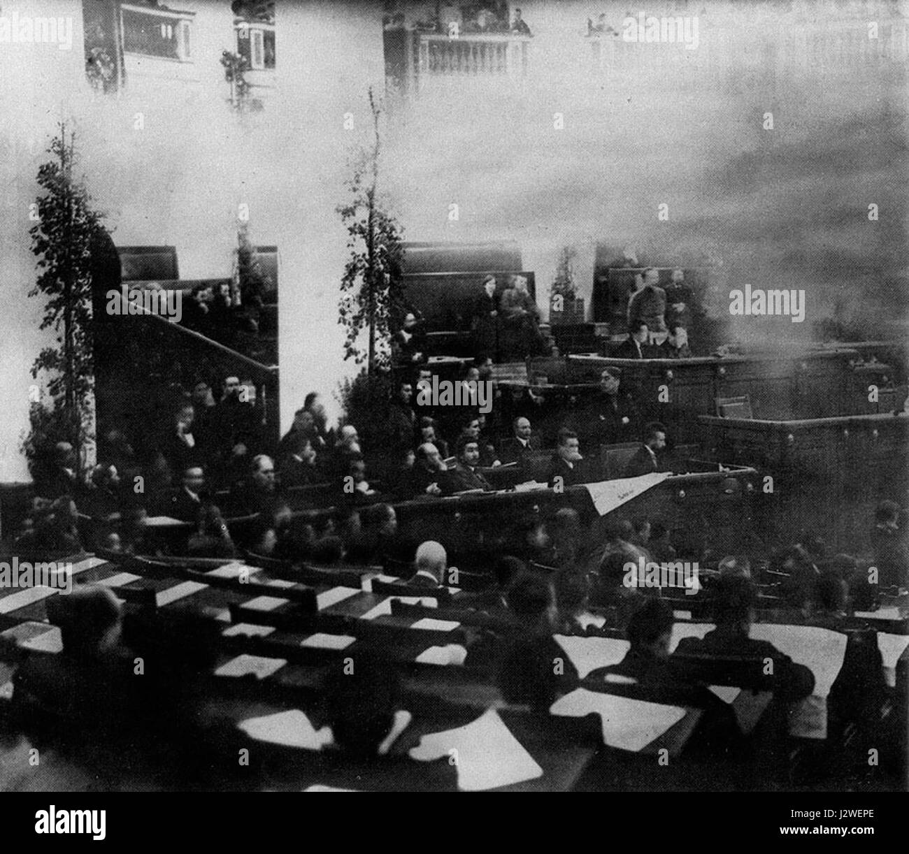 19180118-session taurisches konstituante lénine palais petrograd Banque D'Images