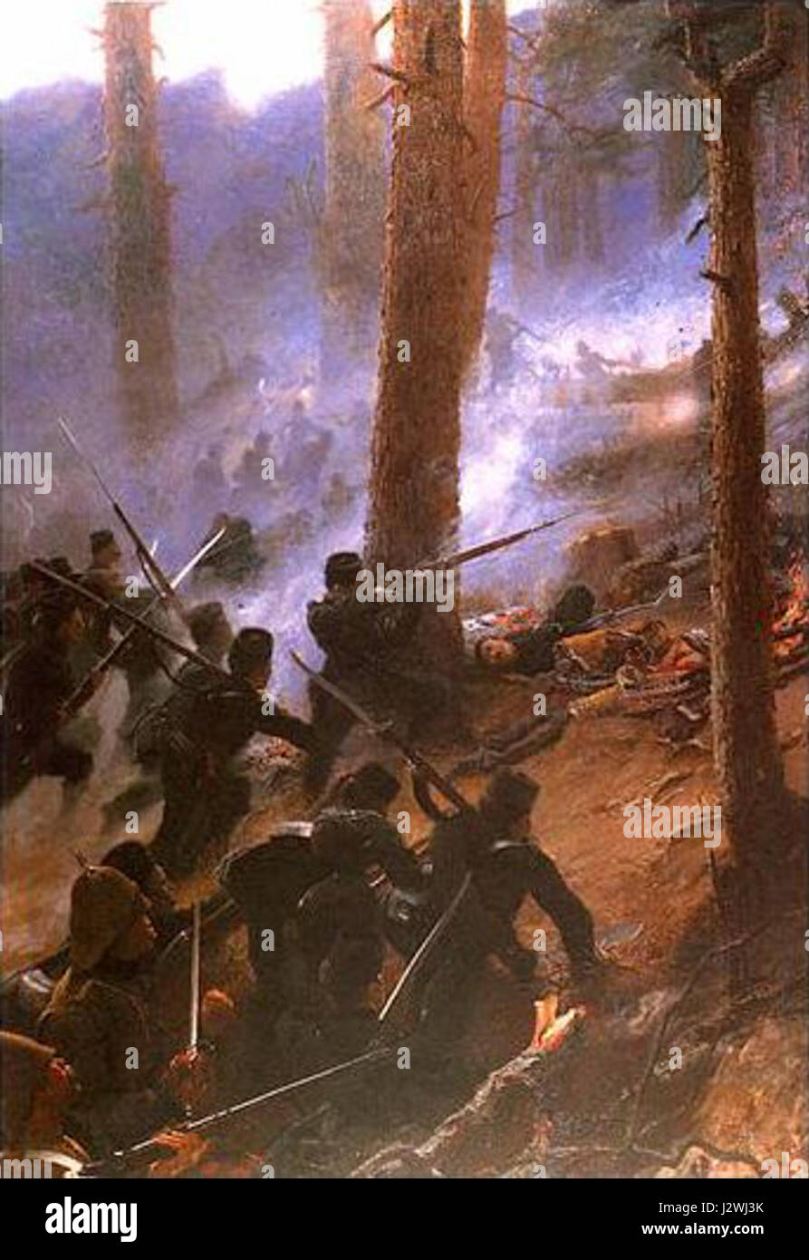 La bataille de Peiwar Kotal, livrée en 1878 pendant la seconde guerre anglo-afghane, fut un engagement important entre les forces britanniques et les tribus afghanes. Il faisait partie de la campagne britannique pour obtenir le contrôle de l'Afghanistan et étendre l'influence britannique dans la région. Banque D'Images