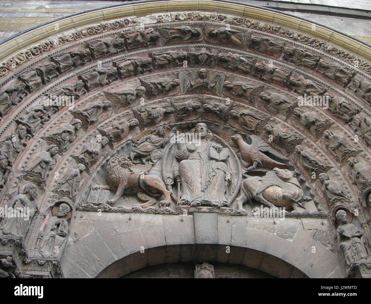 Cathédrale d'Angers le Christ en majesté TTaylor Banque D'Images