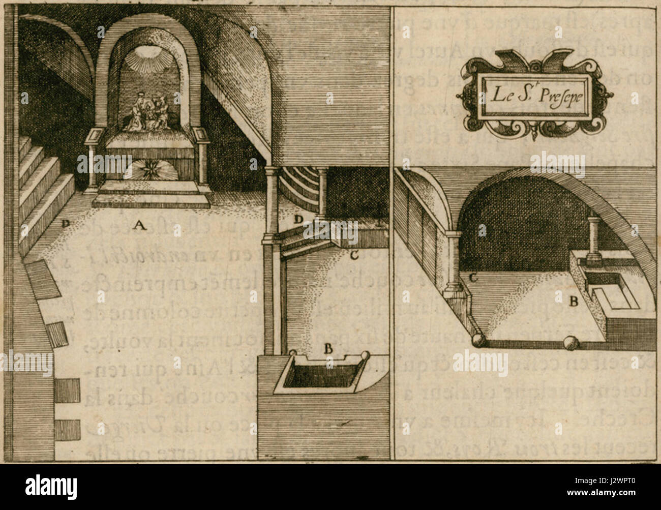 Chapelle ou estoit la Sainte crèche - Henri de Beauvau - 1615 Banque D'Images