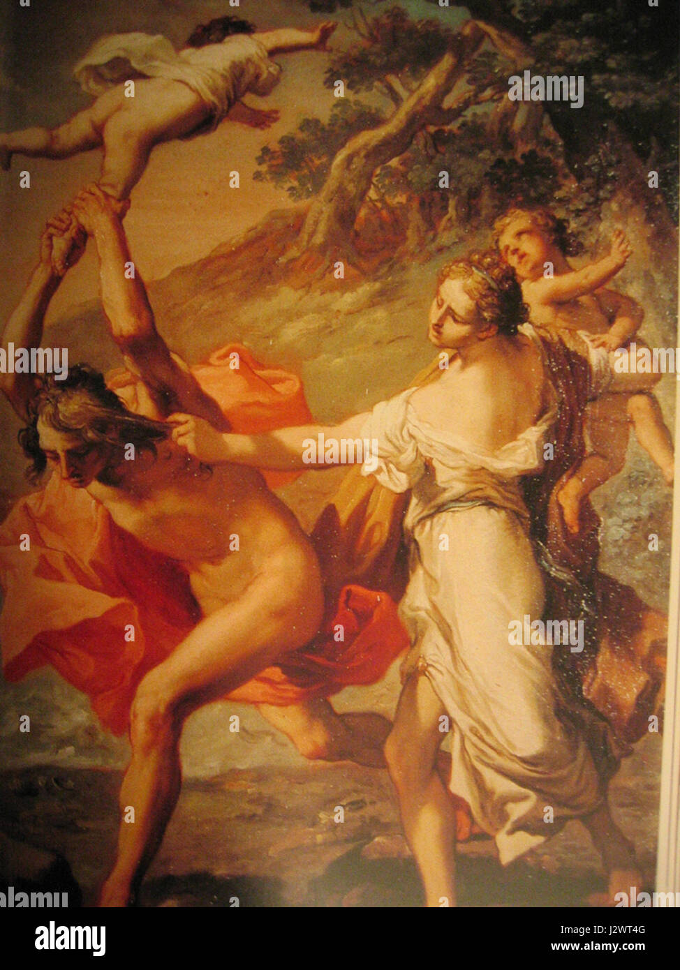 Athamas tue le fils d'Ino - Gaetano Gandolfi (1801) Banque D'Images