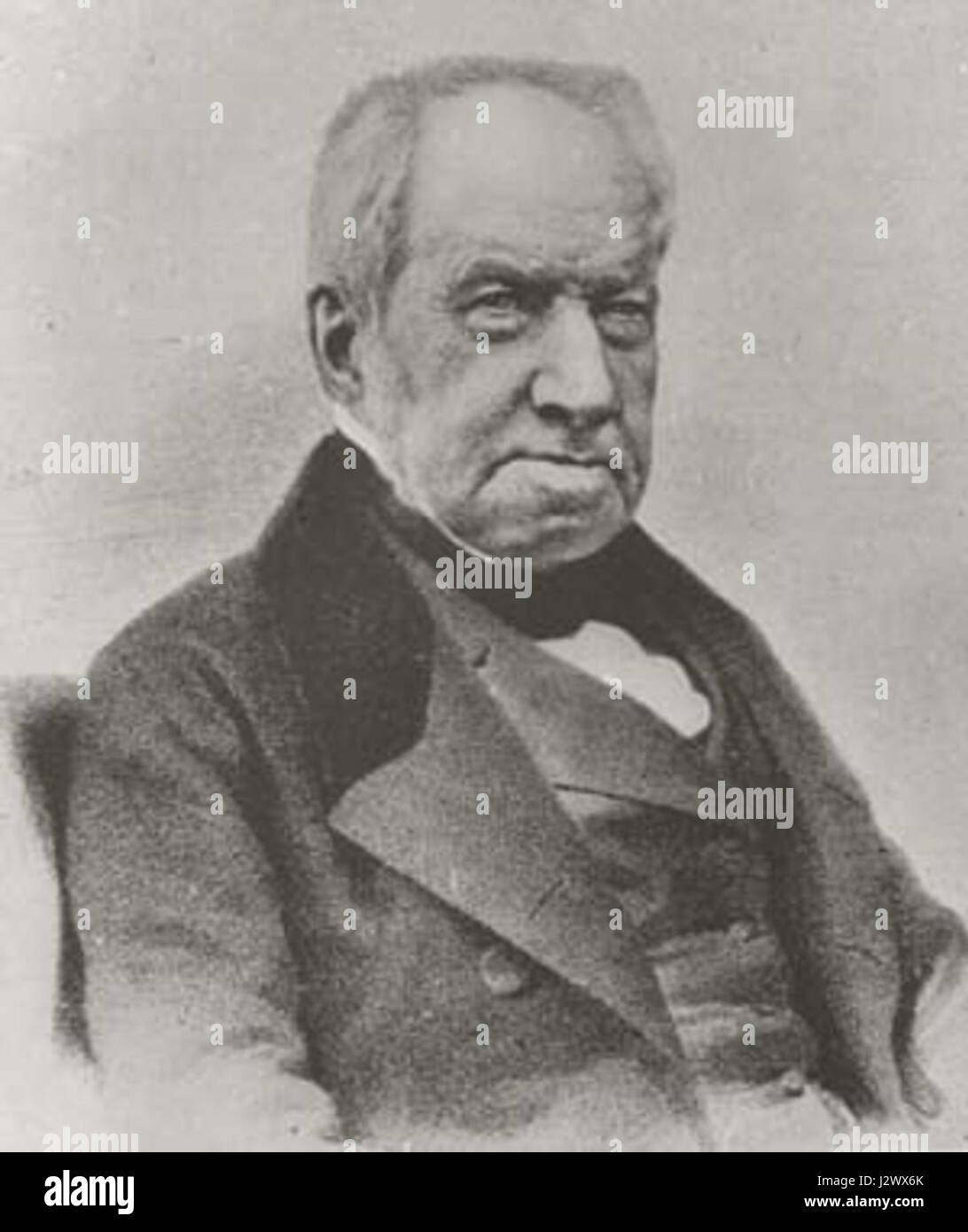 Robert Brown était un botaniste écossais connu pour ses contributions importantes à l'étude de la biologie végétale. Il est particulièrement connu pour avoir découvert le noyau cellulaire et pour ses travaux sur les cellules végétales, faisant progresser le domaine de la botanique au XIXe siècle. Banque D'Images