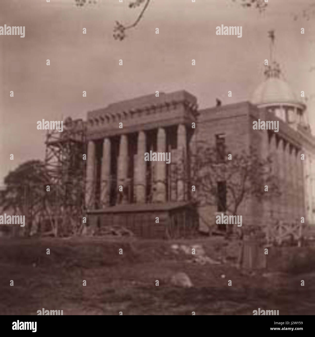 L'aile sud du Capitole de l'État de l'Alabama a fait l'objet de travaux de construction et de rénovation pour améliorer l'infrastructure du buildingâ et améliorer son utilisation historique et fonctionnelle en tant qu'installation gouvernementale. Banque D'Images