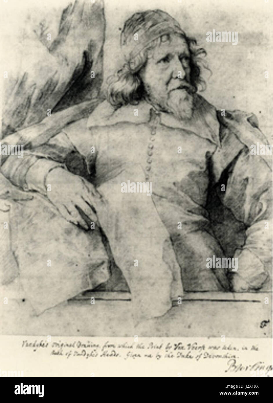 Anton van Dyck Ritratto di Inigo Jones Banque D'Images Anton van Dyck Ritratto di Inigo Jones Banque D'Images