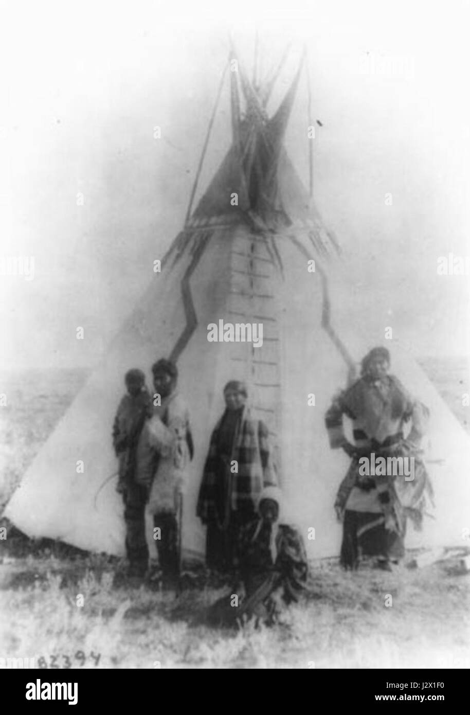 Assinniboine fait probablement référence au peuple Assiniboine, un groupe amérindien originaire du nord des grandes Plaines de l'Amérique du Nord, avec une histoire riche en culture et en traditions. Banque D'Images