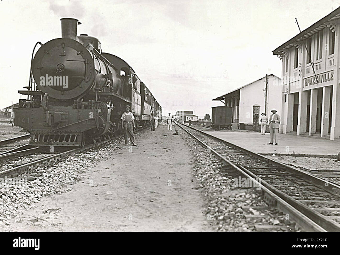 Brazzaville-Congo-océan-1932 Fer Banque D'Images