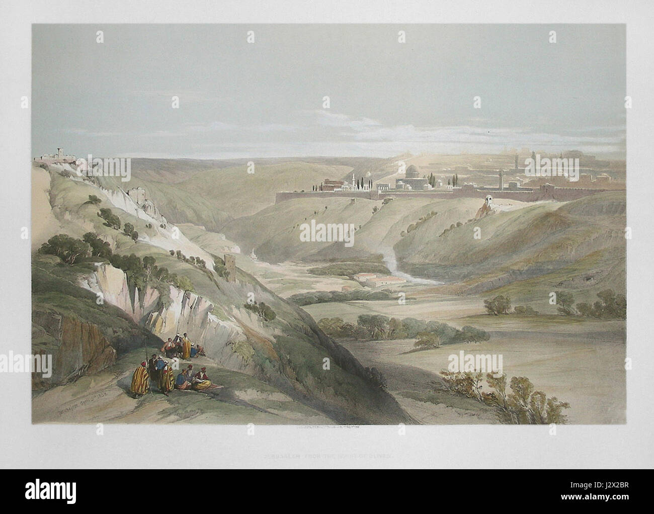 L'Encyclopédie juive Brockhaus et Efron est un ouvrage de référence important sur l'histoire, la culture et la religion juives. L'image du Mont des oliviers capture une vue panoramique de Jérusalem, mettant en valeur l'importance historique et religieuse de la ville dans la tradition juive. Banque D'Images