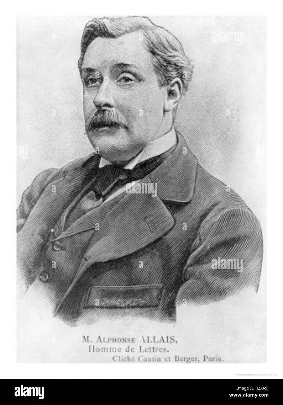 Alphonse Allais fin du 19e siècle Affiches Banque D'Images