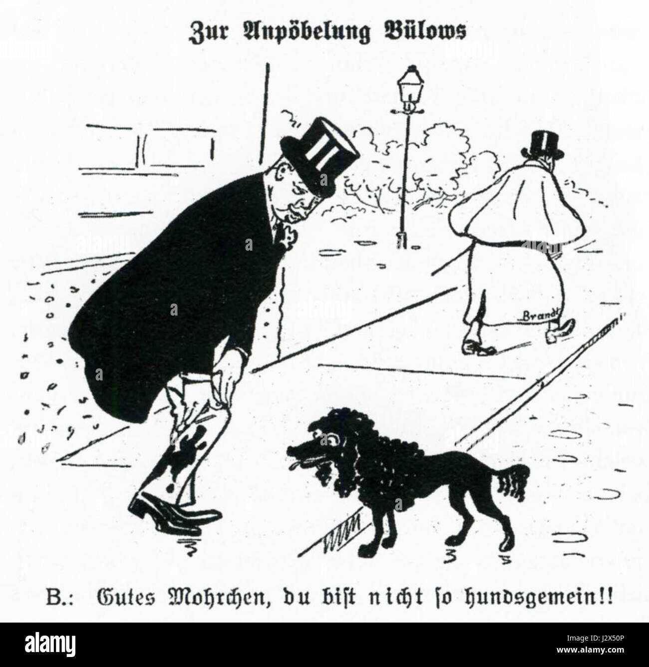 Marque, Adolf - de - Kladderadatsch (Berlin) - 27 octobre 1907 Banque D'Images