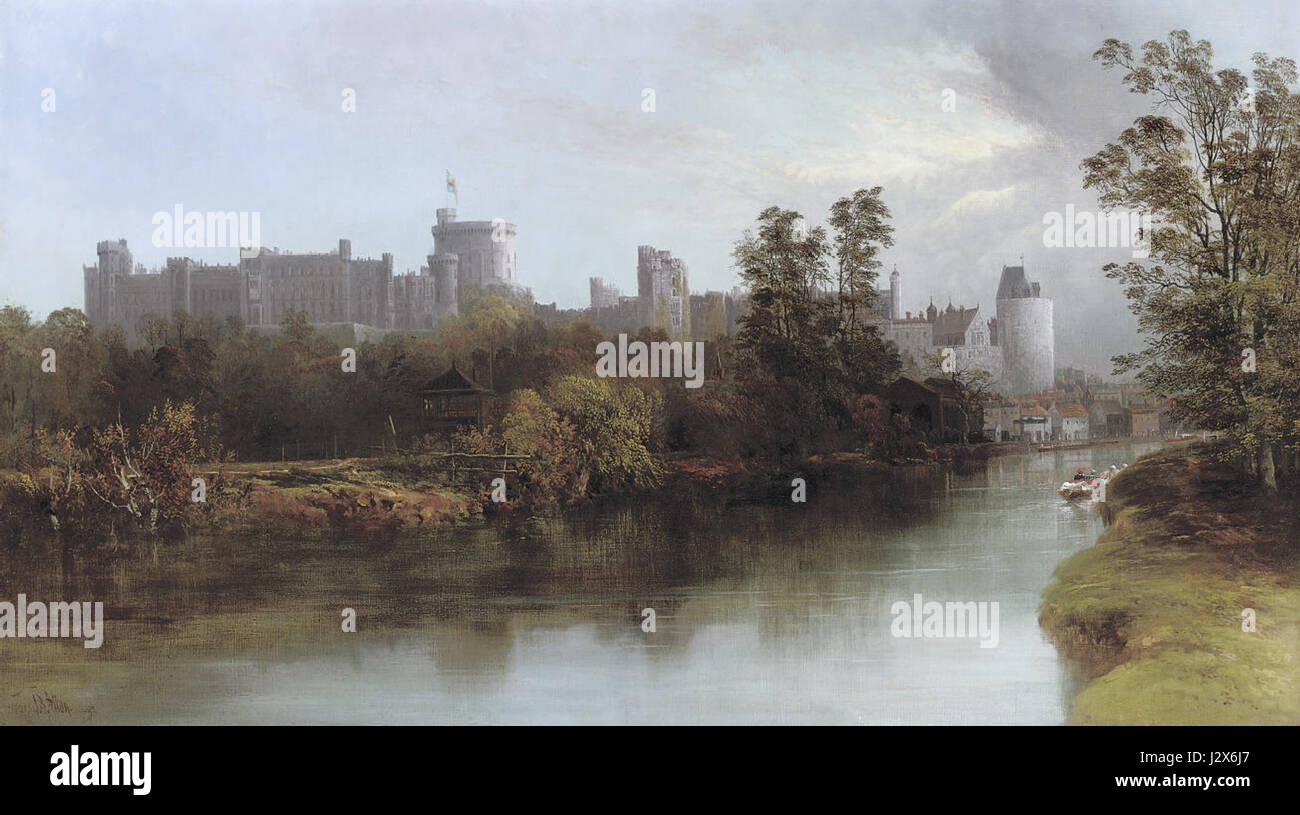 Allen, JR - Château de Windsor 19e siècle Banque D'Images