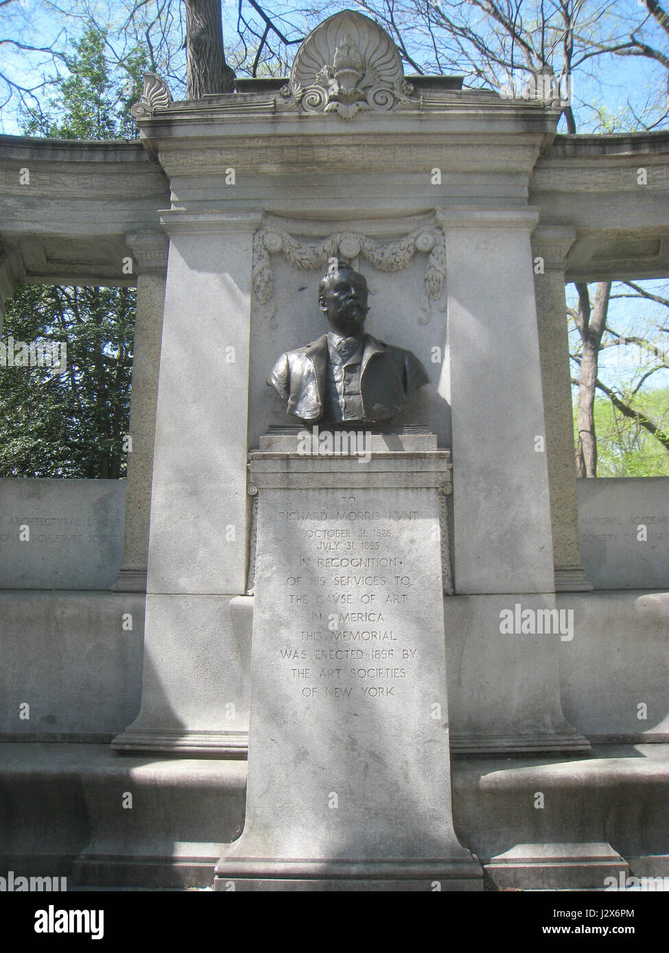 Central Park NYC - Richard Morris Hunt Memorial par Daniel Chester French - IMG 5758 Banque D'Images