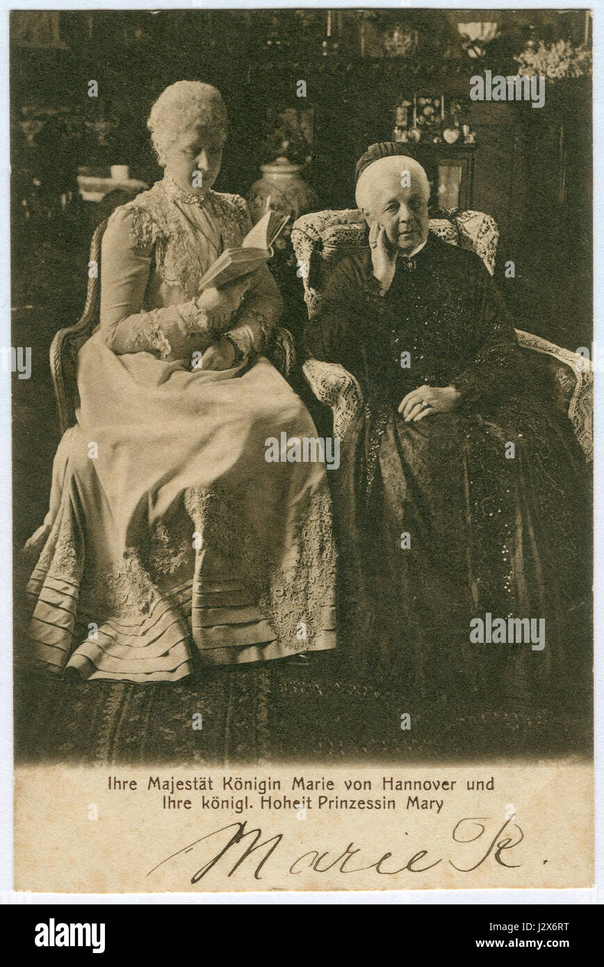 Carl Jagerspacher Gmunden 1904 PC Marie von Sachsen-Altenburg Prinzessin Marie Banque D'Images