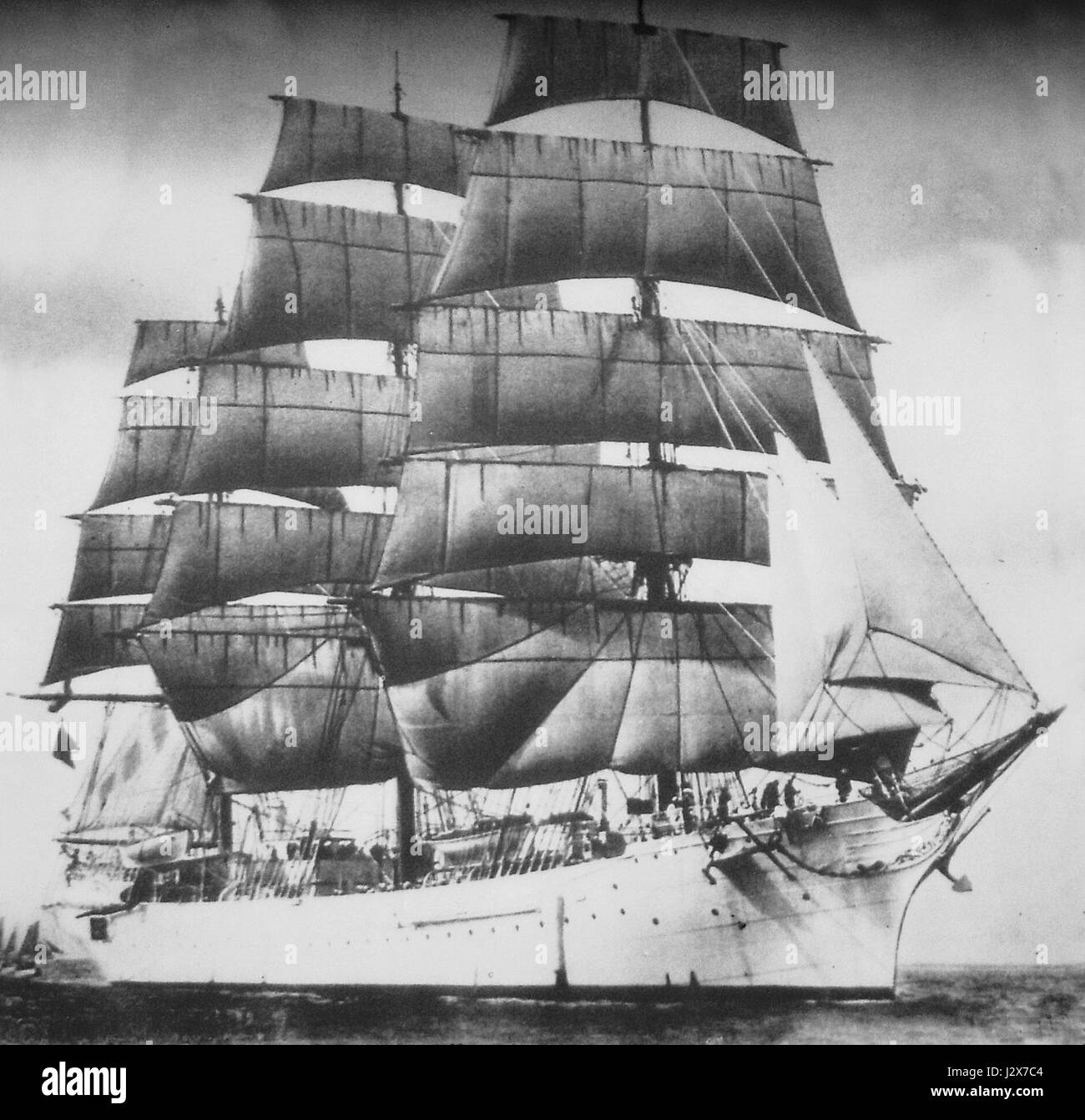 L'AF Chapman, un navire suédois construit en 1900, a servi de navire d'entraînement pour la marine suédoise. Le navire, nommé d'après son concepteur, faisait partie de l'histoire navale de la Suède et jouait un rôle dans l'éducation maritime. Banque D'Images