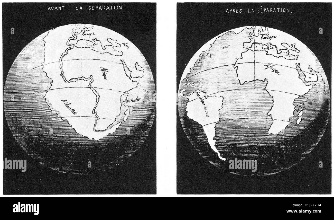 Antonio Snider-Pellegrini Ouverture de l'Atlantique Banque D'Images