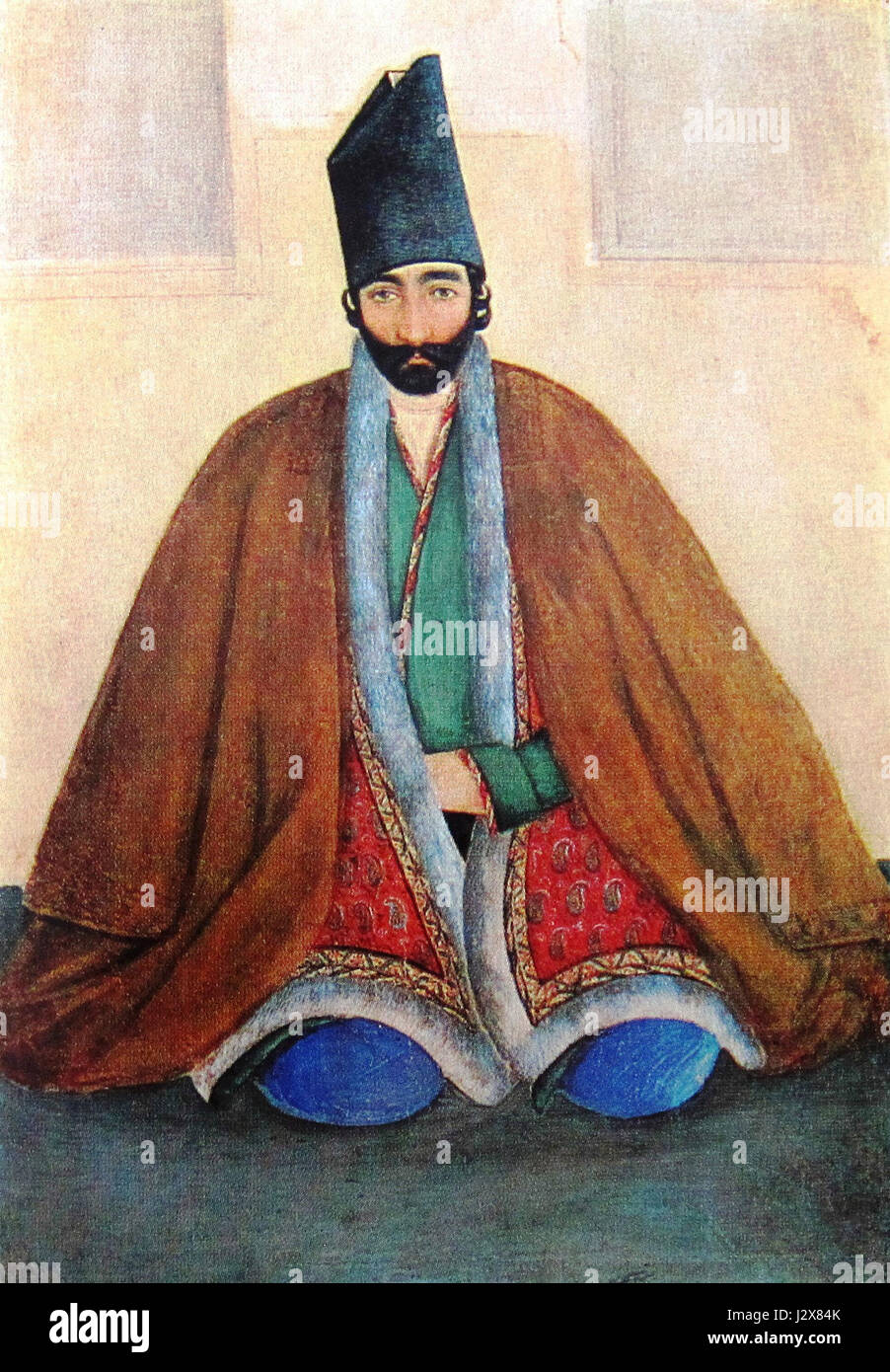 Beglyar Afshar. Portrait de Jamshid Ed-Dovle (Musée d'Art de Géorgie) Banque D'Images