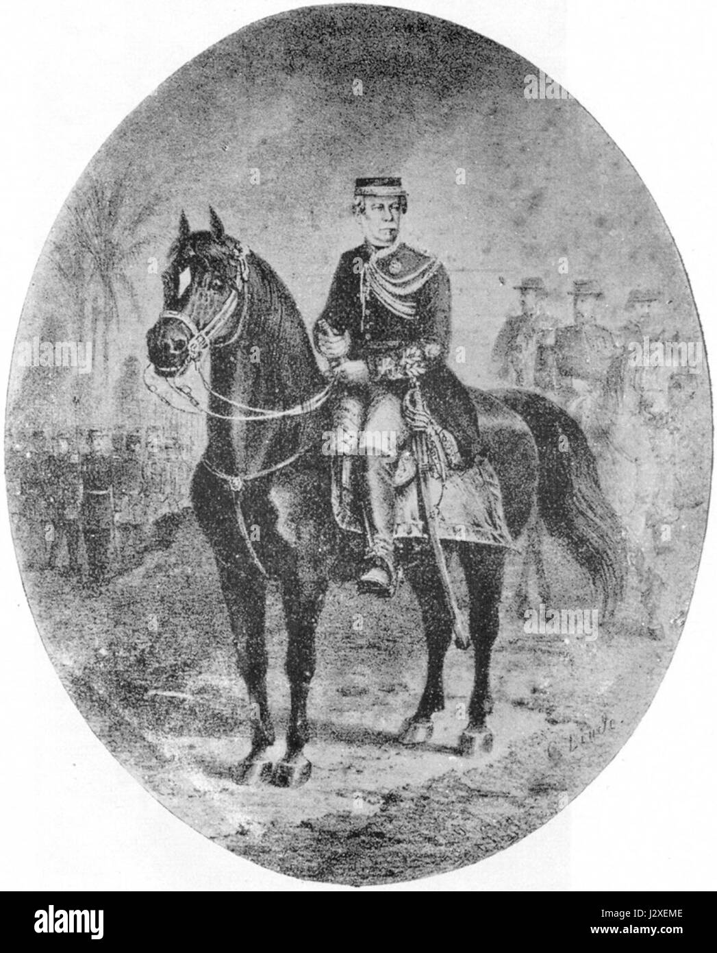 Caxias était une figure importante pendant la guerre du Paraguay, un général brésilien connu pour son rôle dans le conflit contre le Paraguay au XIXe siècle. Banque D'Images