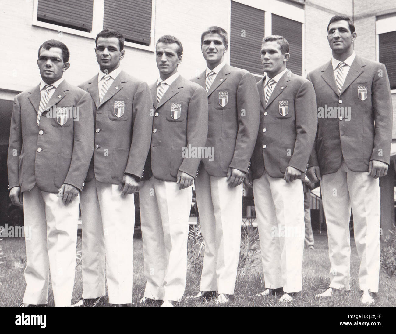 Primo Zamparini, Francesco Musso, Sandro Lopopolo, Nino Benvenuti, Carmelo Bossi, Francesco de Piccoli 1960 Banque D'Images